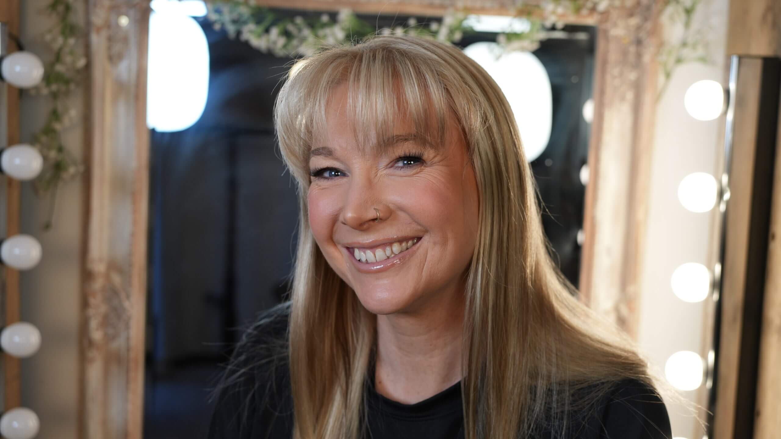 Becky Stone – Body Image Therapy Support Becky Stone smiling, offering warm and trauma-informed body image therapy in Canterbury for clients struggling with the reflection in the mirror.<br />