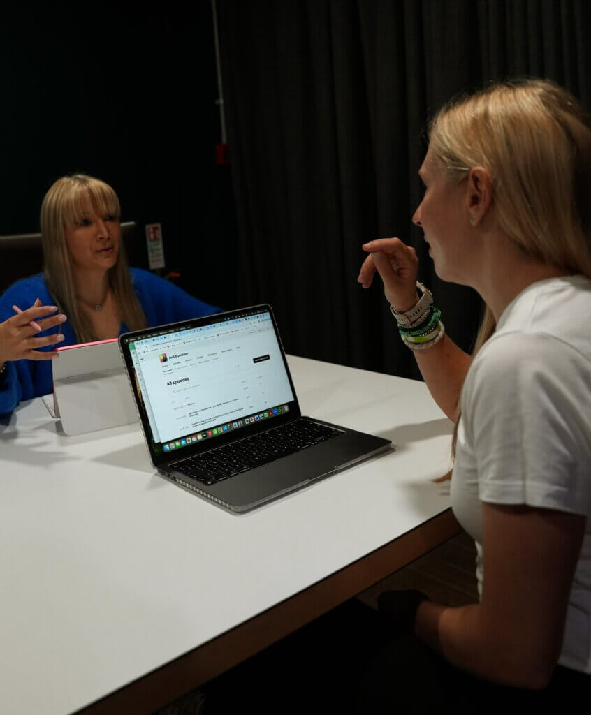 Eating Disorder Counselling and Physical Health Support Becky Stone discussing eating disorder support and physical health with a client